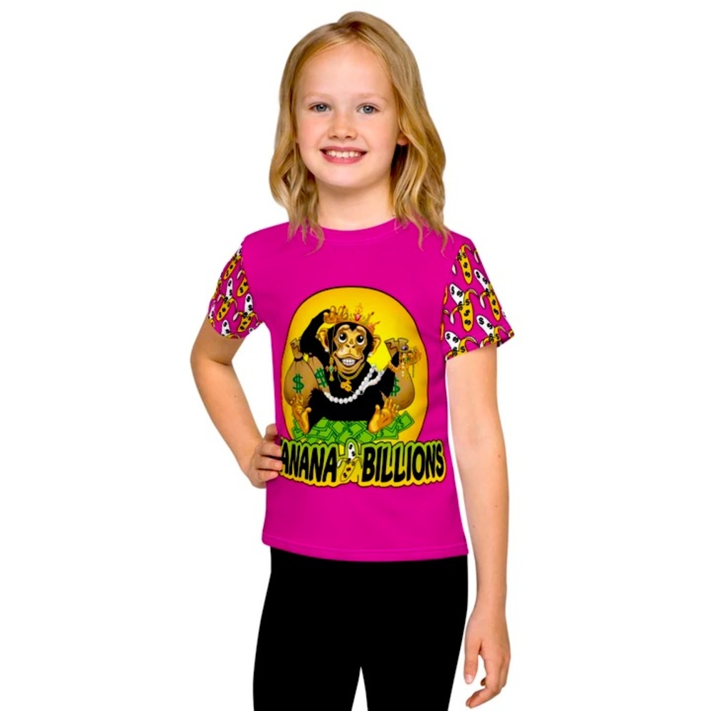 Kids Banana Billions Crew neck t-shirt